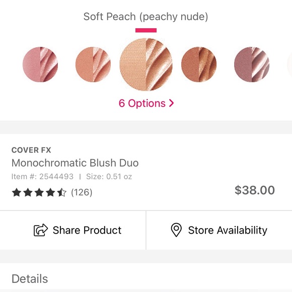 Cover FX Monochromatic Blush Duo SOFT PEACH 🍑 - Picture 5 of 8